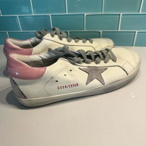 Golden Goose Superstar White Pink Suede Size 41